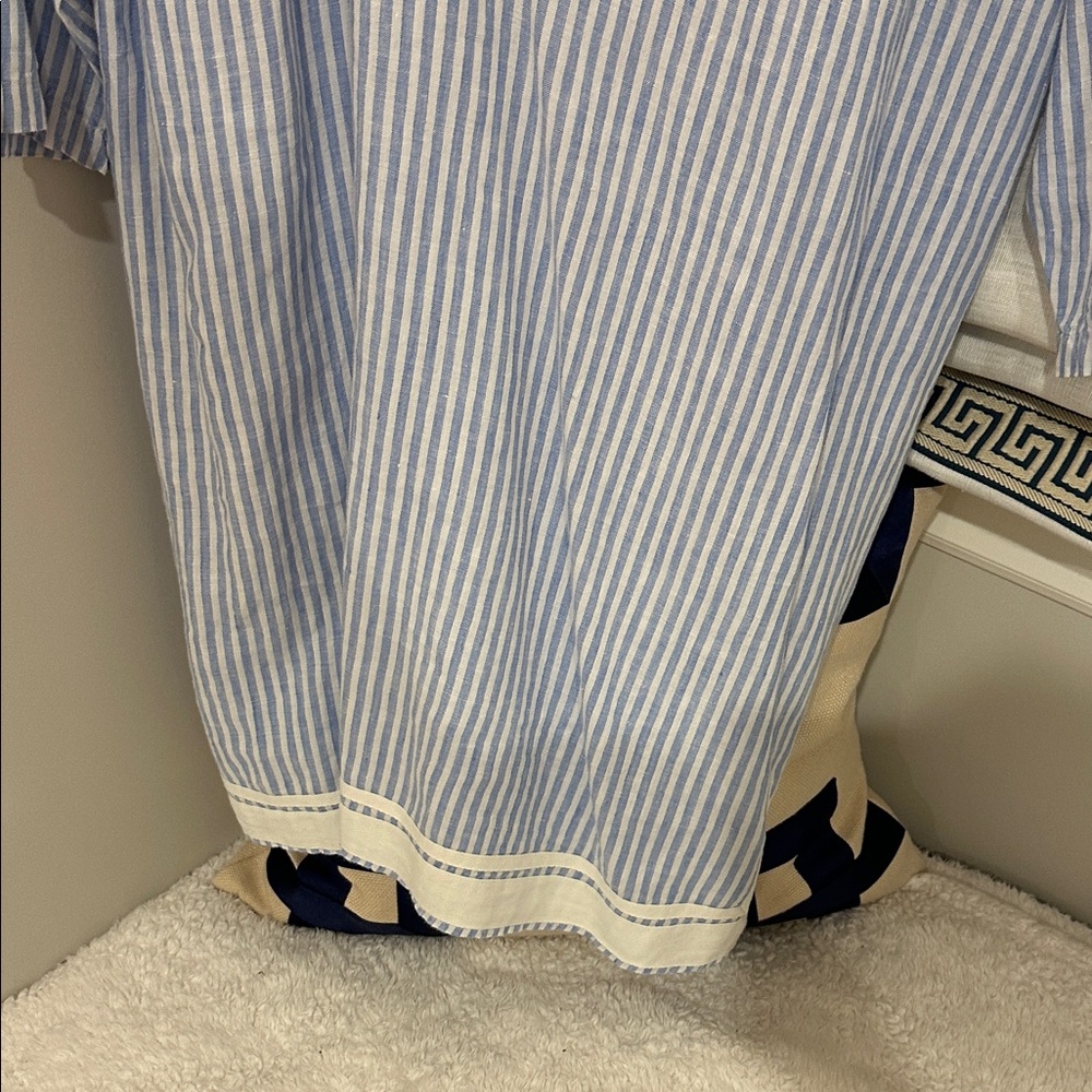 Blue and White Striped Dress - Picture 4 of 5
